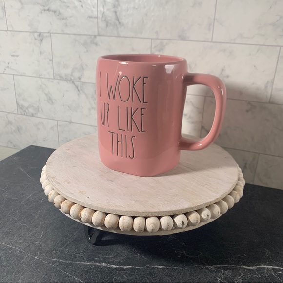 Rae Dunn Other - Rae Dunn Mug I Woke Up Like This Deep Pink  Artisan By Magenta NEW